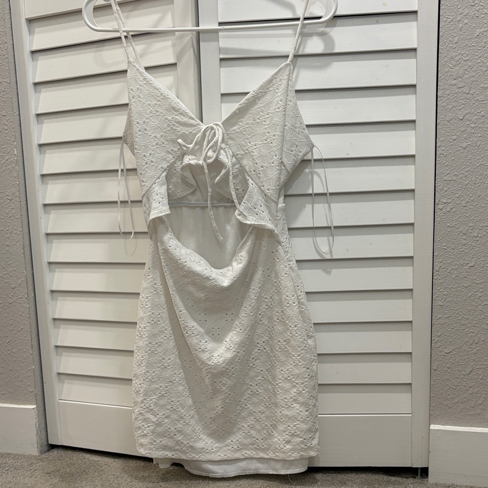 Lovely Day White Eyelet Sundress